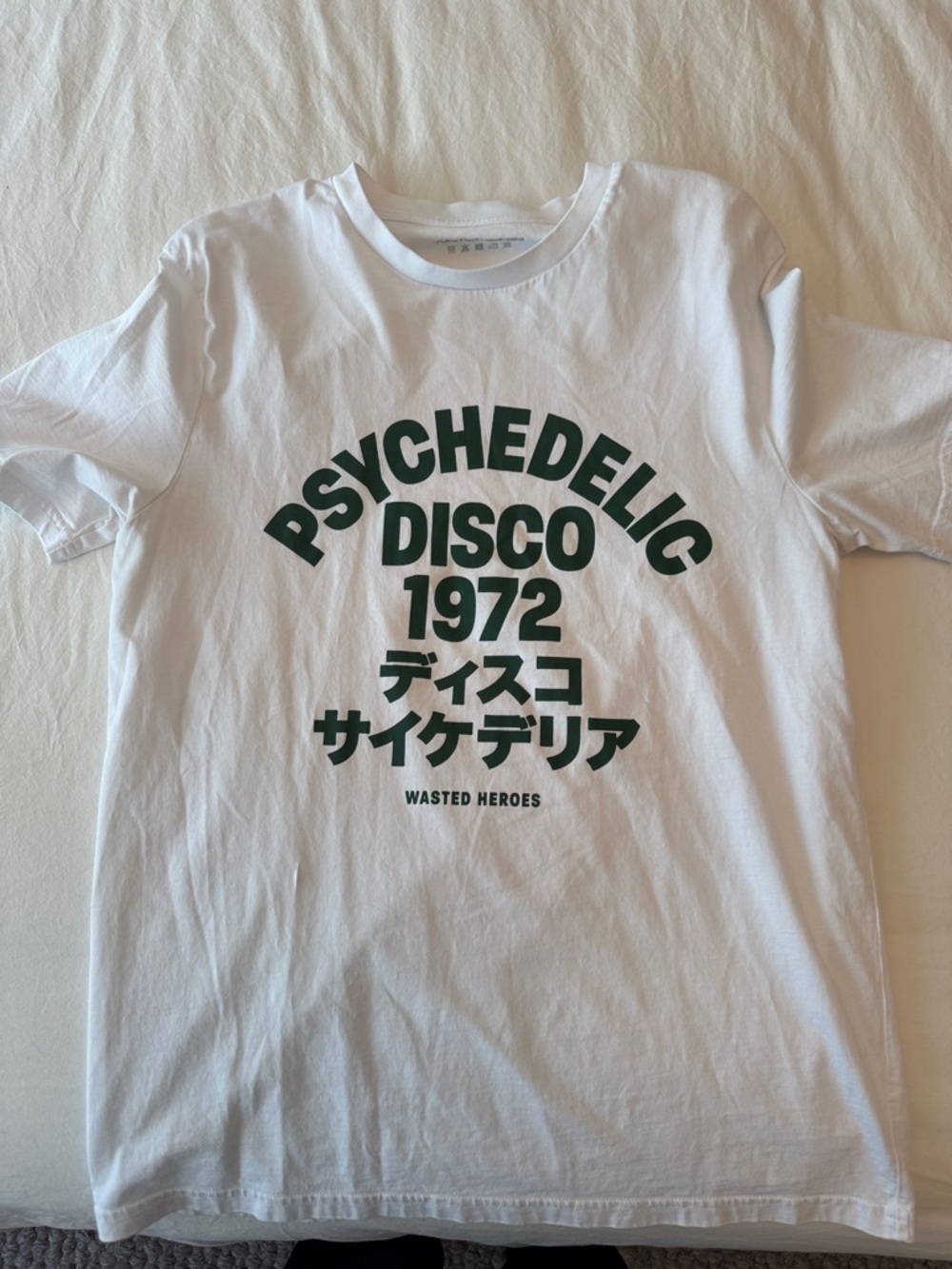White "Psychedelic Disco 1972" Graphic T-Shirt